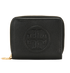 Tory Burch Logo Bifold Wallet, &pound;70, Accessories, Black, Leather, Front view